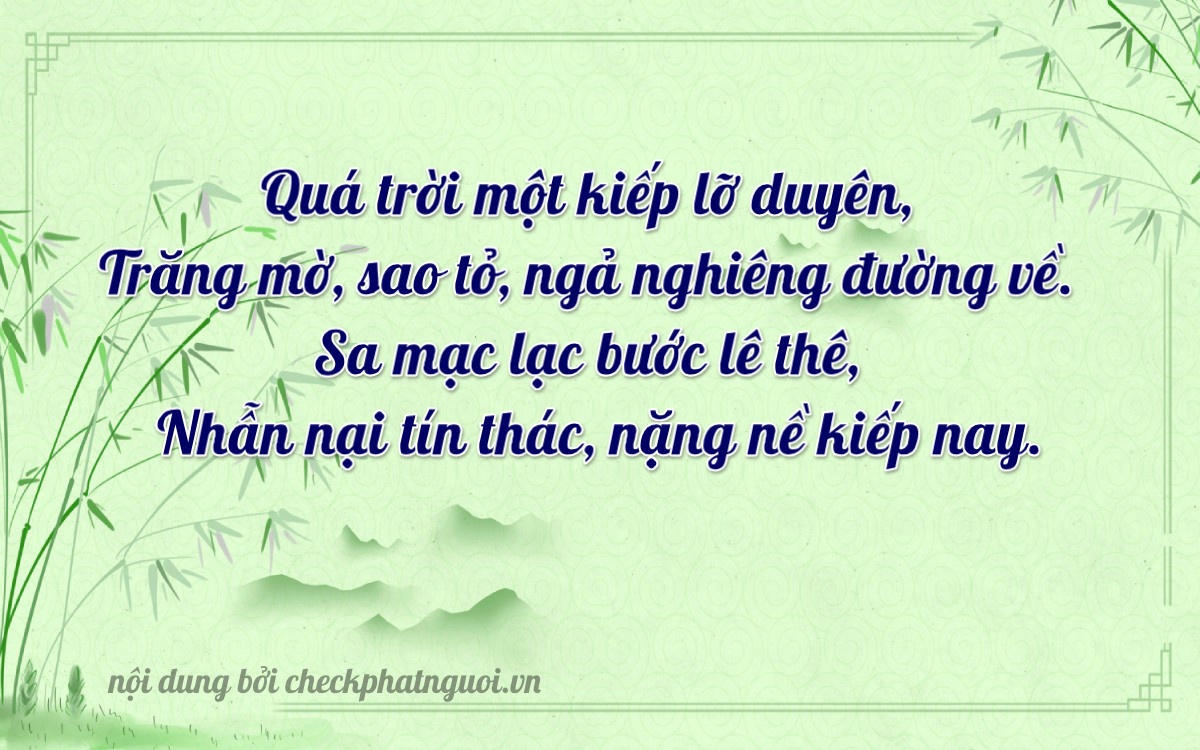 Bài thơ ý nghĩa cho <b>biển số 93AB-06682</b> tại website checkphatnguoi.vn