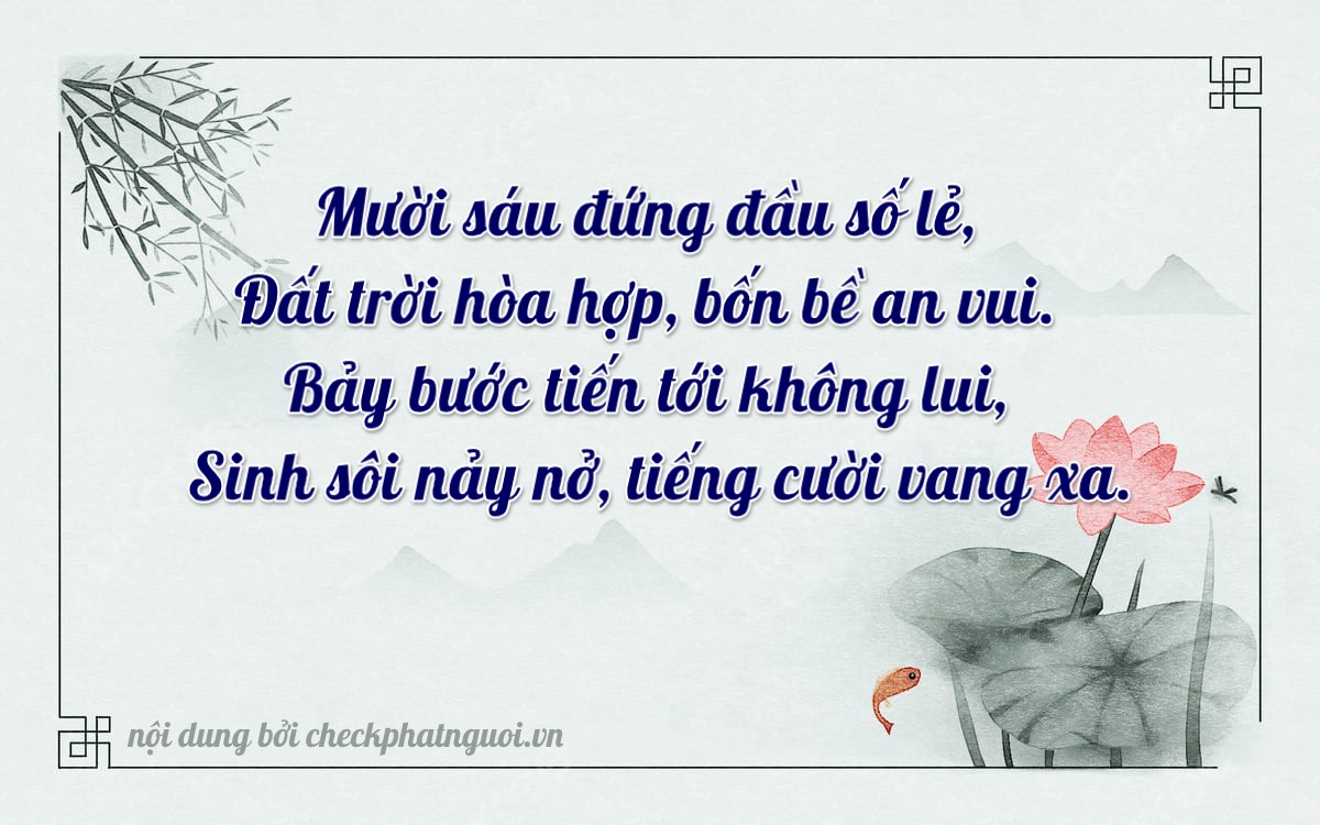 Bài thơ ý nghĩa cho <b>biển số 93C-16797</b> tại website checkphatnguoi.vn