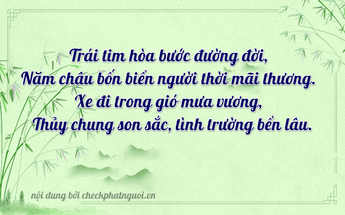 Bài thơ ý nghĩa cho <b>biển số 93H-04655</b> tại website checkphatnguoi.vn