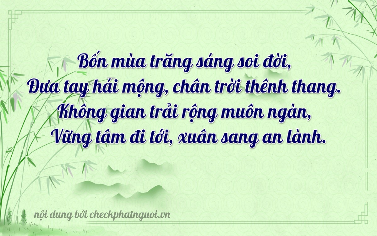 Bài thơ ý nghĩa cho <b>biển số 93H1-40705</b> tại website checkphatnguoi.vn