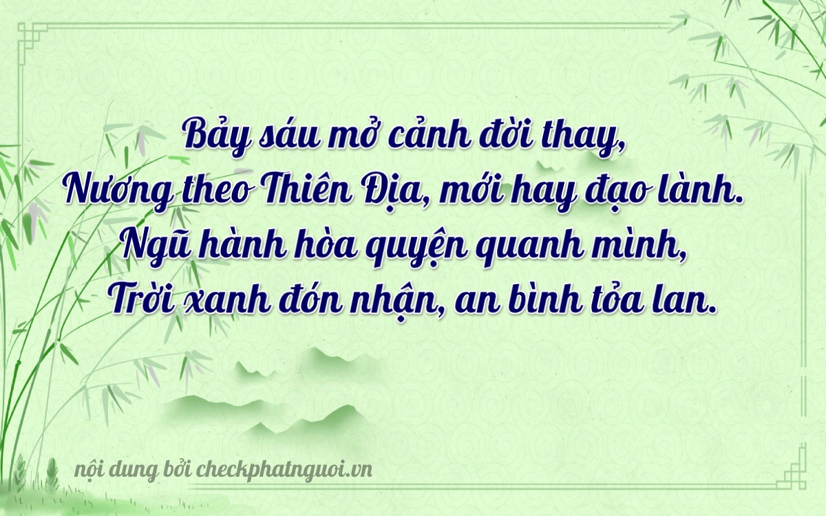 Bài thơ ý nghĩa cho <b>biển số 93H-67667</b> tại website checkphatnguoi.vn