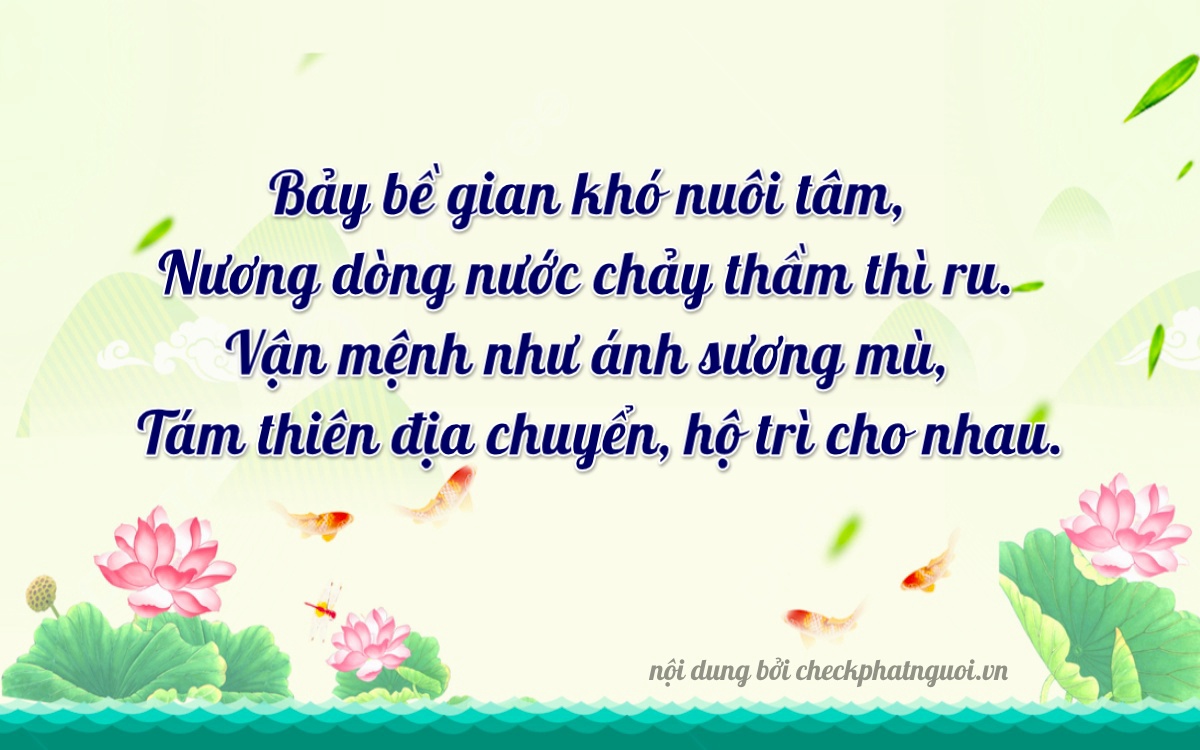 Bài thơ ý nghĩa cho <b>biển số 93K1-07284</b> tại website checkphatnguoi.vn