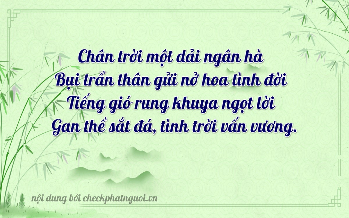 Bài thơ ý nghĩa cho <b>biển số 93K1-23946</b> tại website checkphatnguoi.vn