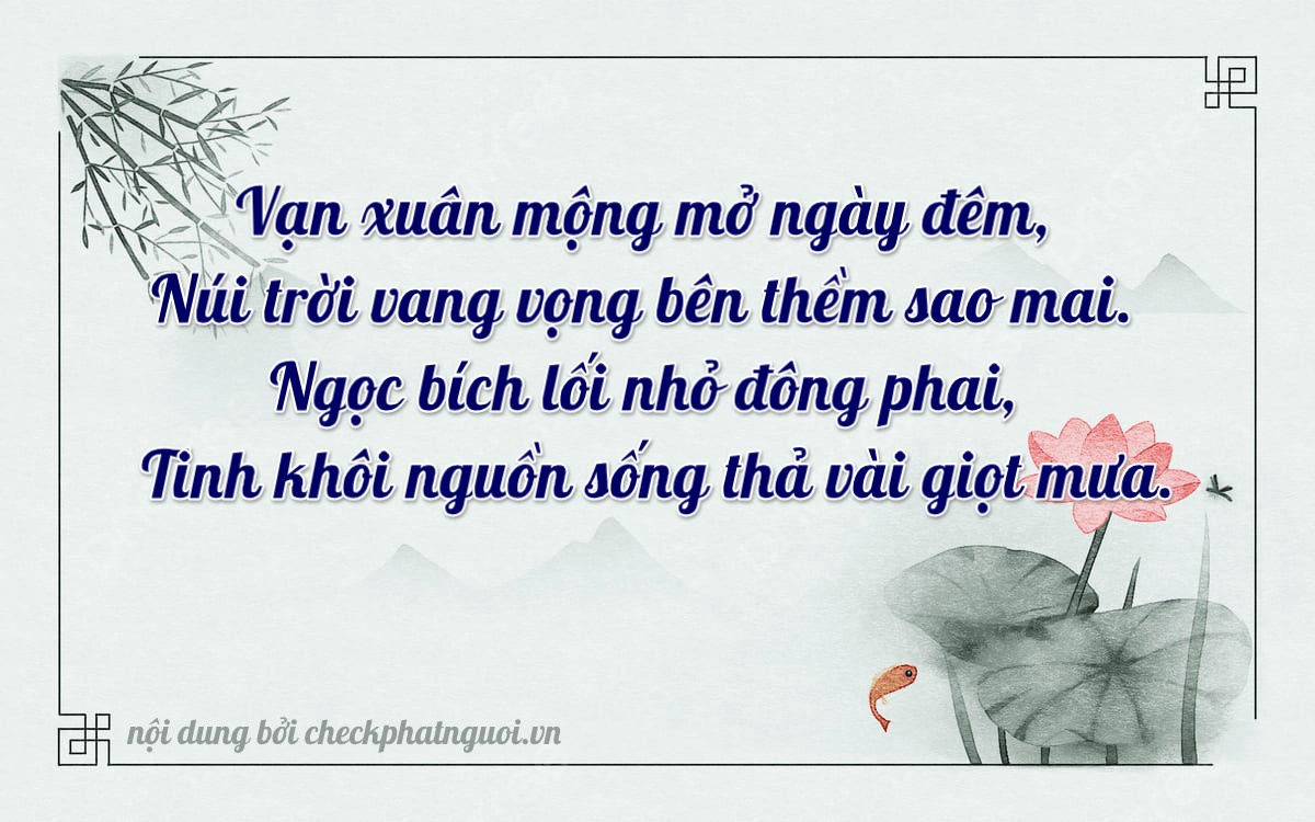 Bài thơ ý nghĩa cho <b>biển số 93KA-01206</b> tại website checkphatnguoi.vn