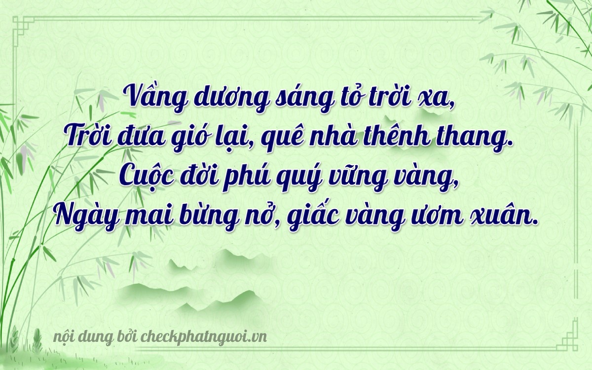 Bài thơ ý nghĩa cho <b>biển số 93L1-30754</b> tại website checkphatnguoi.vn