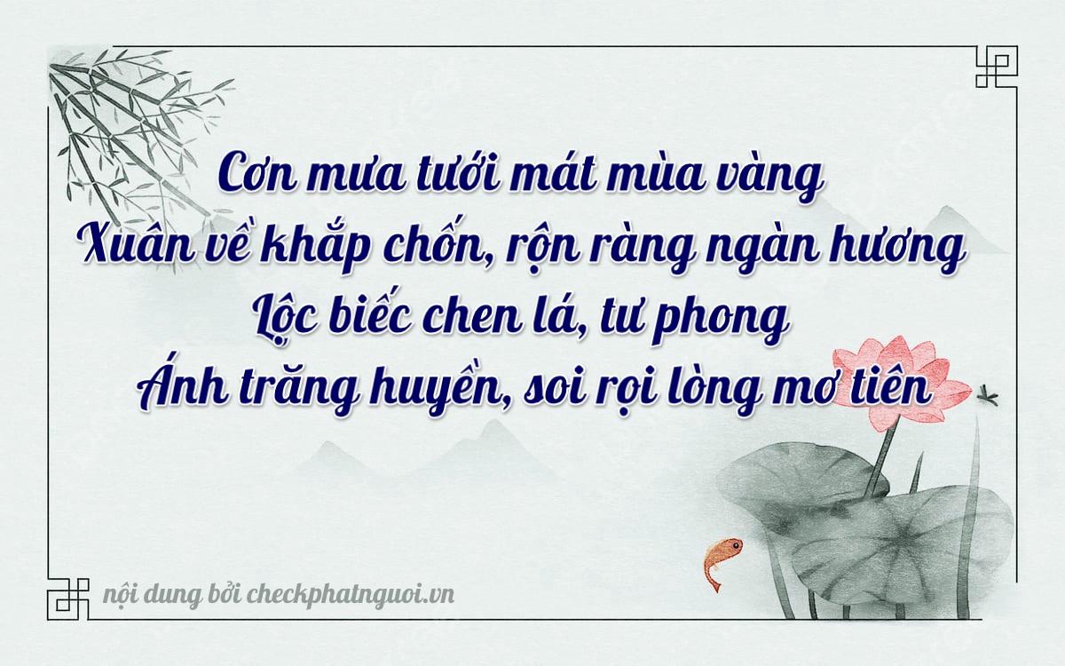 Bài thơ ý nghĩa cho <b>biển số 93L1-31533</b> tại website checkphatnguoi.vn