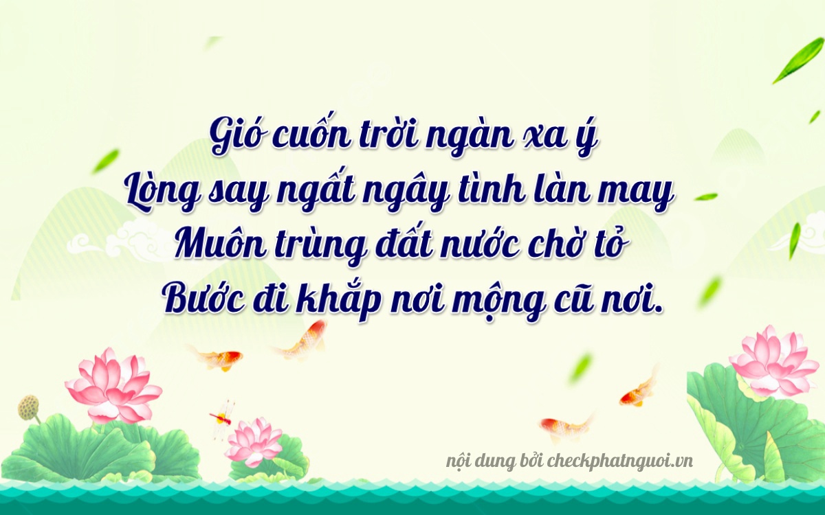 Bài thơ ý nghĩa cho <b>biển số 93LA-03590</b> tại website checkphatnguoi.vn