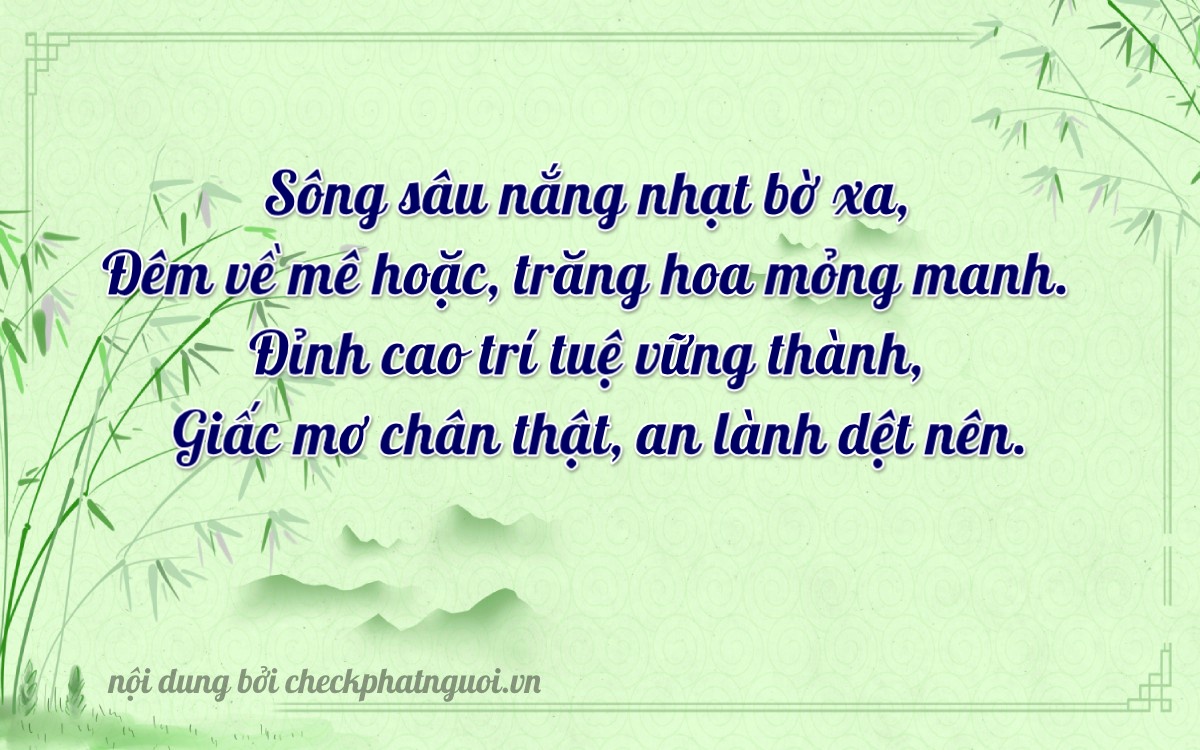 Bài thơ ý nghĩa cho <b>biển số 93M1-36574</b> tại website checkphatnguoi.vn