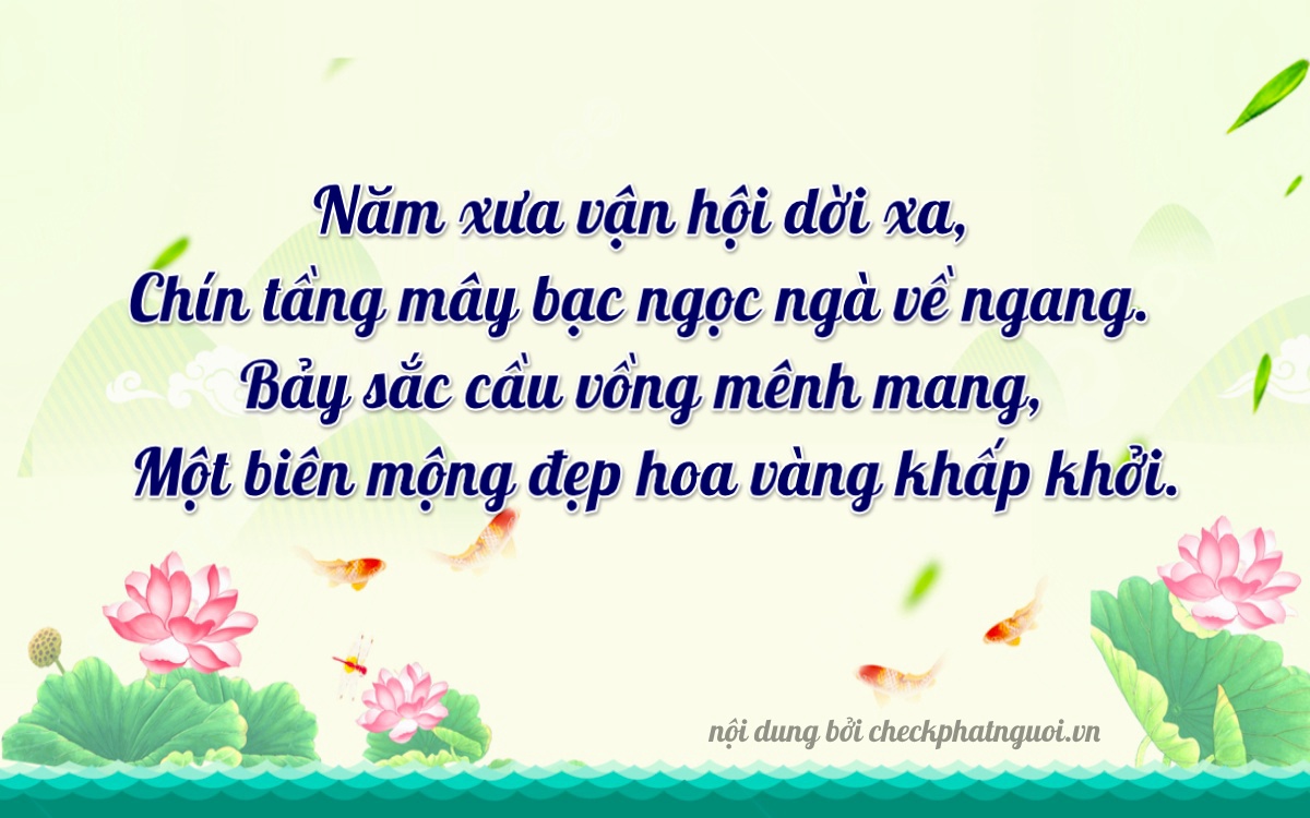 Bài thơ ý nghĩa cho <b>biển số 93M1-36716</b> tại website checkphatnguoi.vn