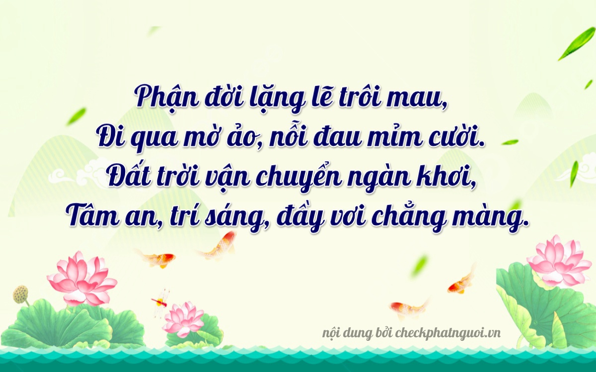 Bài thơ ý nghĩa cho <b>biển số 93MA-00710</b> tại website checkphatnguoi.vn