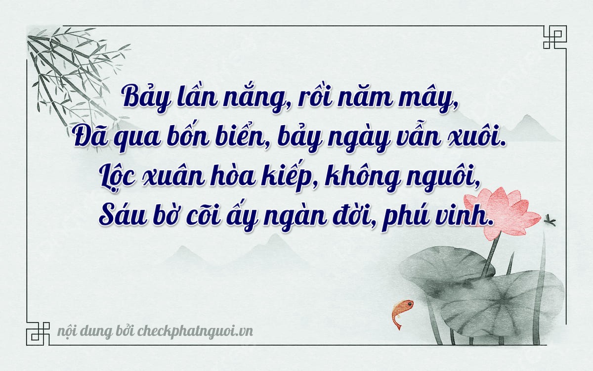 Bài thơ ý nghĩa cho <b>biển số 93P2-72946</b> tại website checkphatnguoi.vn