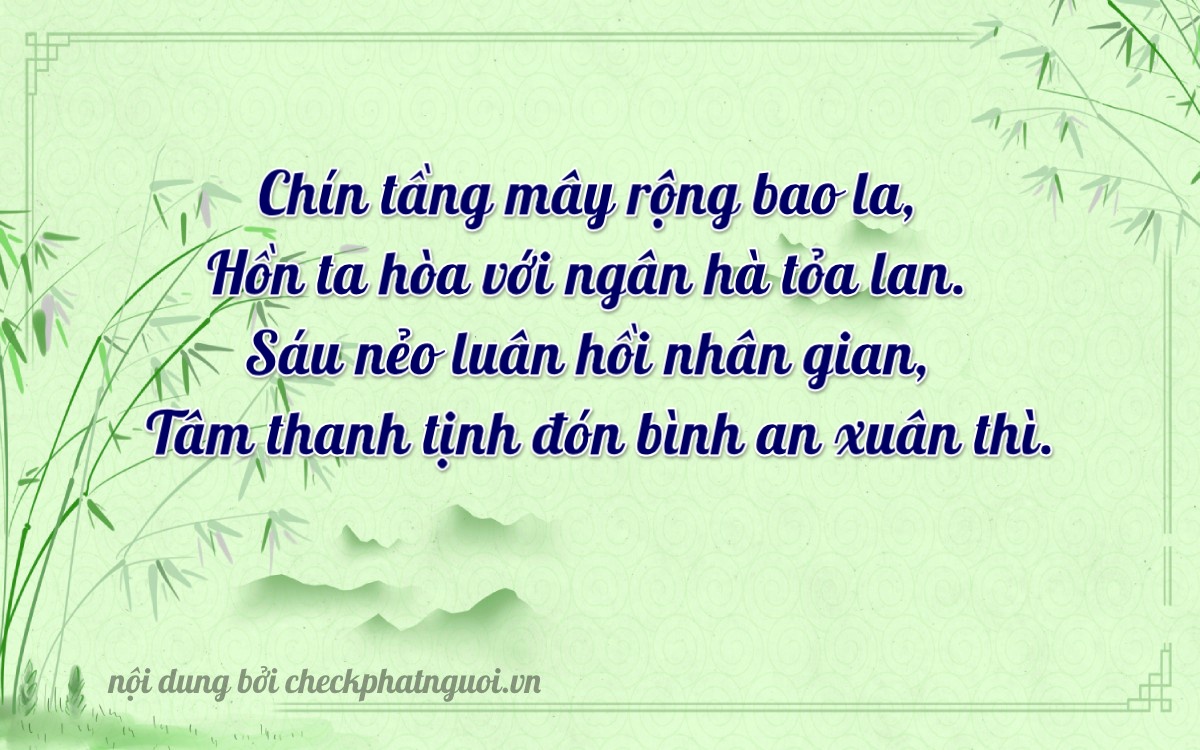 Bài thơ ý nghĩa cho <b>biển số 93P2-96677</b> tại website checkphatnguoi.vn