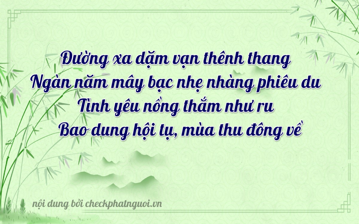 Bài thơ ý nghĩa cho <b>biển số 93PA-11088</b> tại website checkphatnguoi.vn