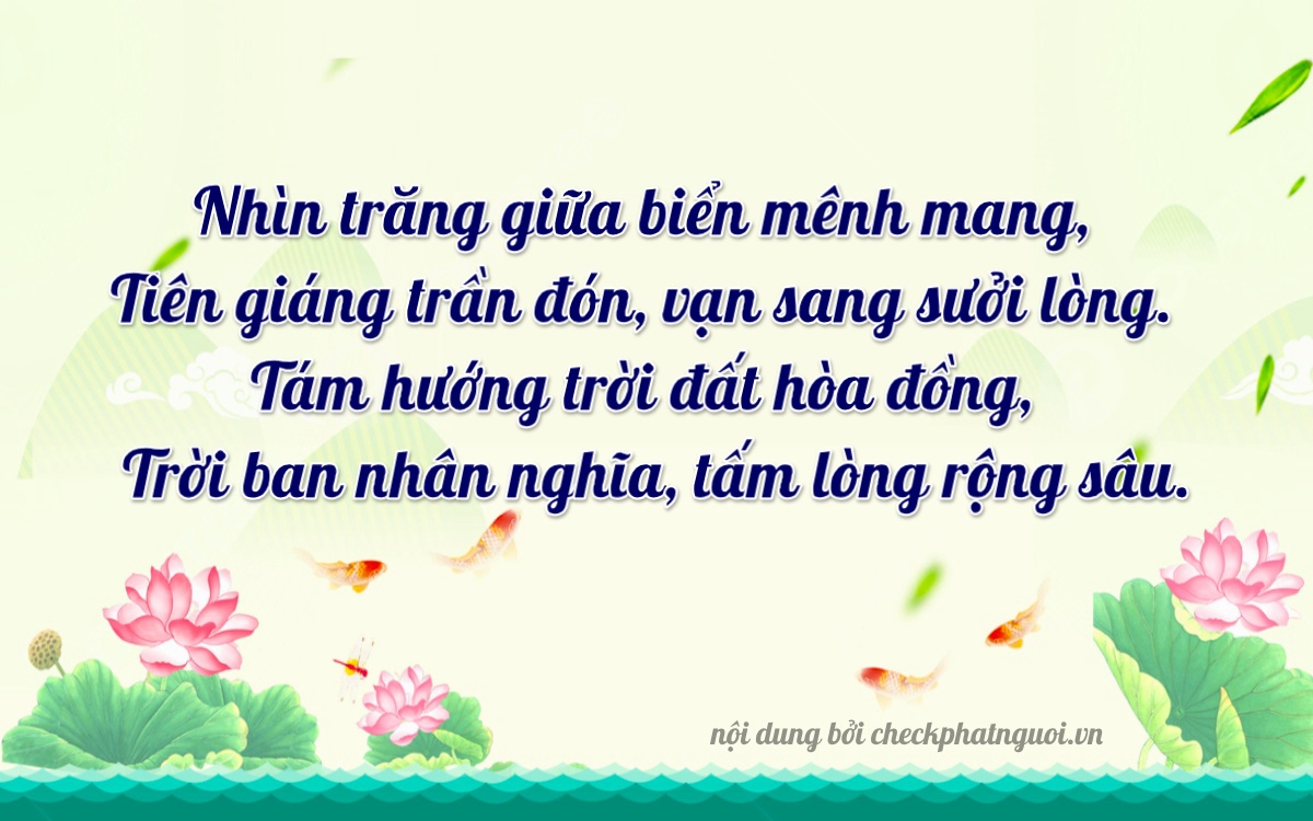 Bài thơ ý nghĩa cho <b>biển số 94800</b> tại website checkphatnguoi.vn