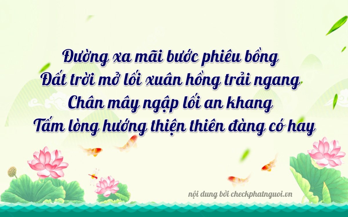 Bài thơ ý nghĩa cho <b>biển số 94A-04362</b> tại website checkphatnguoi.vn