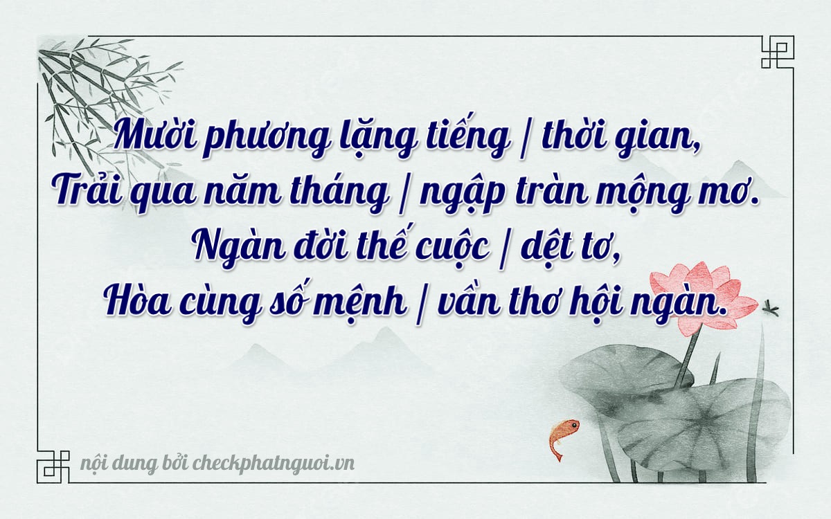 Bài thơ ý nghĩa cho <b>biển số 94AE-15000</b> tại website checkphatnguoi.vn