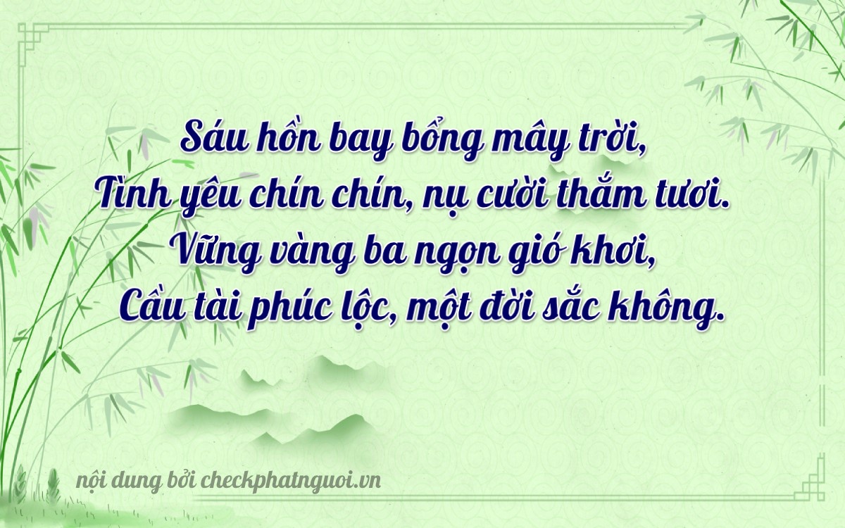 Bài thơ ý nghĩa cho <b>biển số 94AE-16643</b> tại website checkphatnguoi.vn