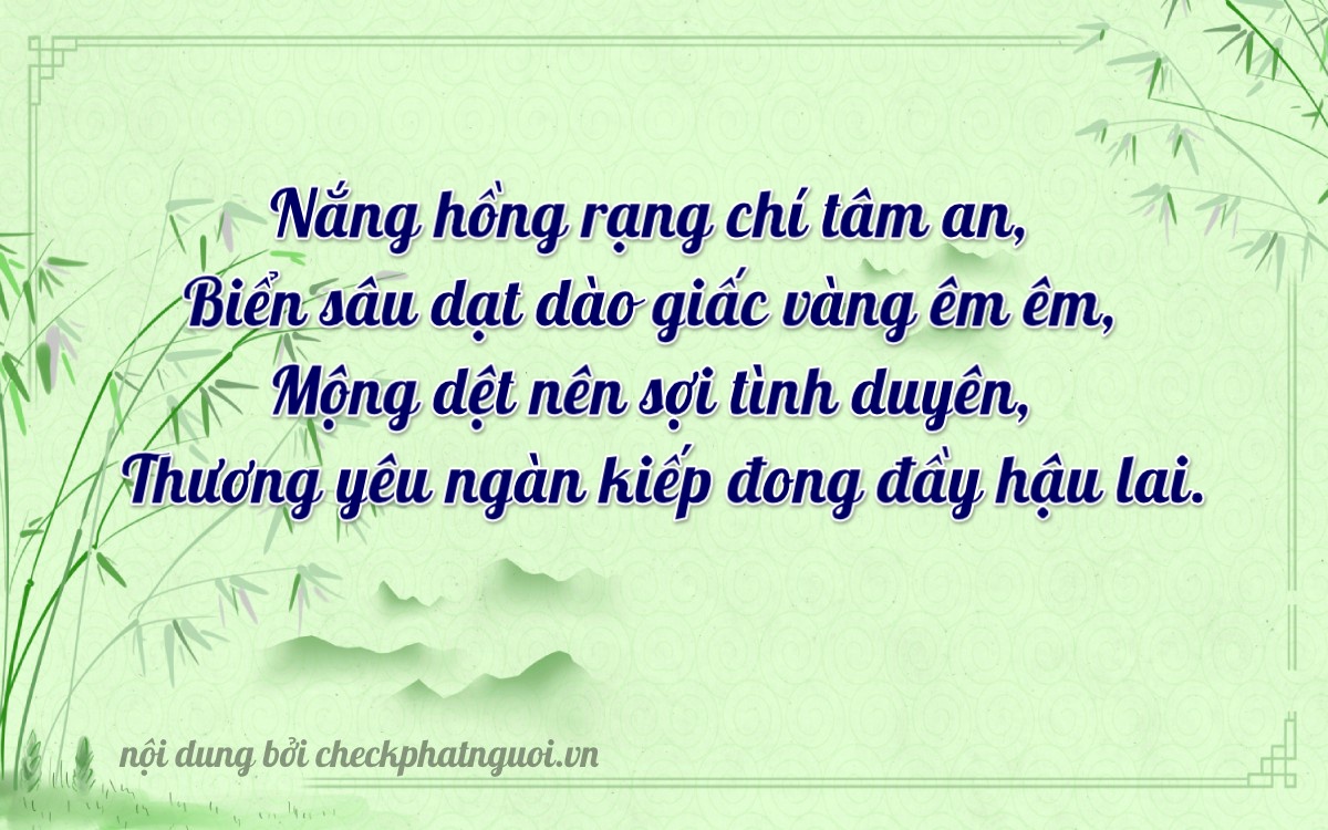 Bài thơ ý nghĩa cho <b>biển số 94AF-04940</b> tại website checkphatnguoi.vn