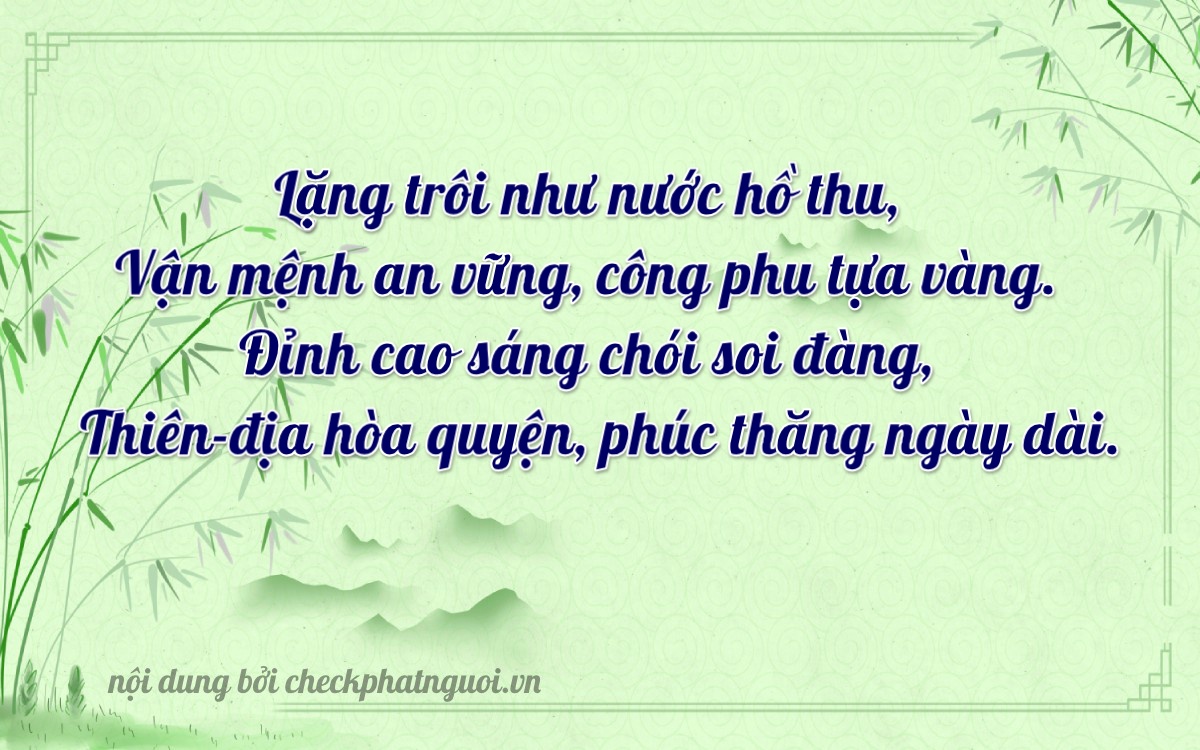 Bài thơ ý nghĩa cho <b>biển số 94AF-05950</b> tại website checkphatnguoi.vn