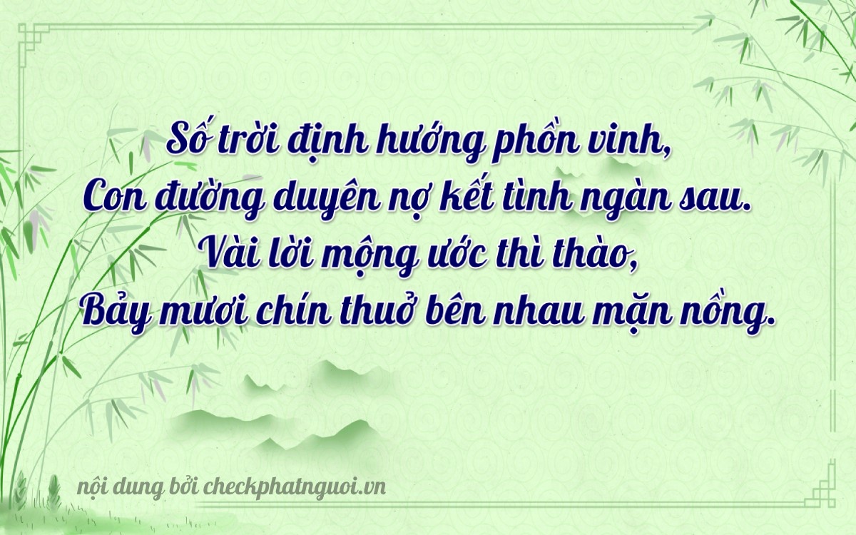 Bài thơ ý nghĩa cho <b>biển số 94AH-03794</b> tại website checkphatnguoi.vn