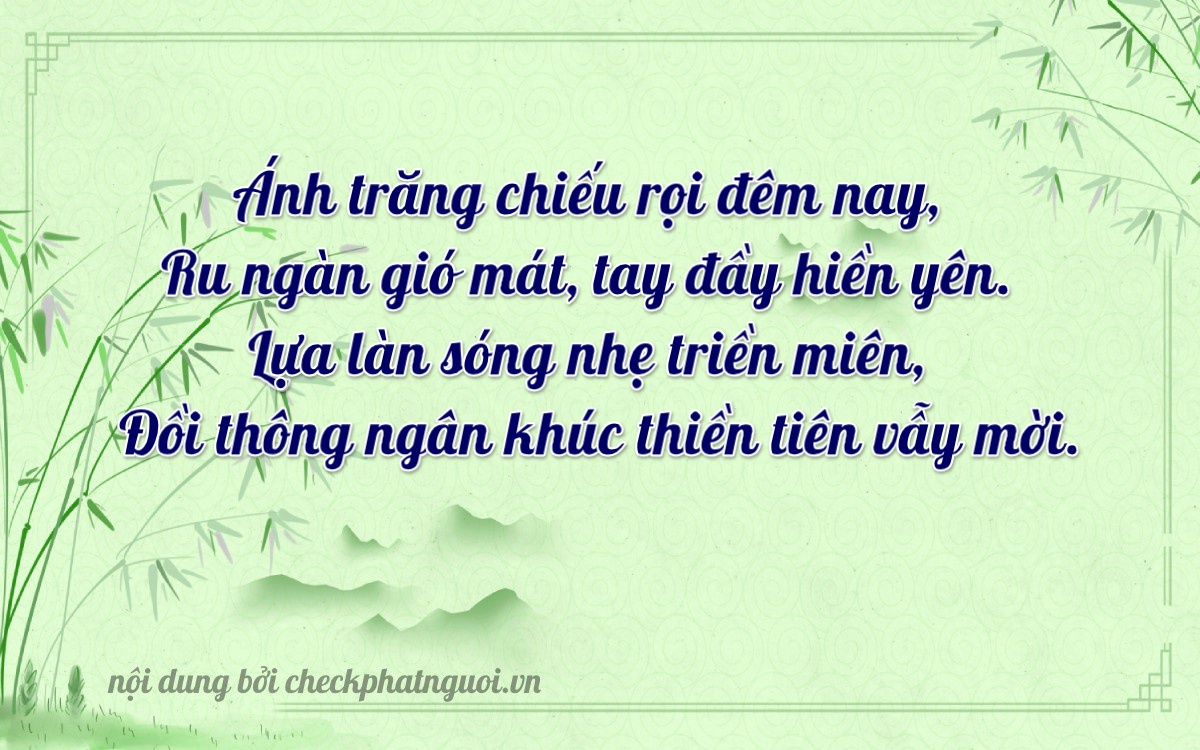 Bài thơ ý nghĩa cho <b>biển số 94AH-03834</b> tại website checkphatnguoi.vn