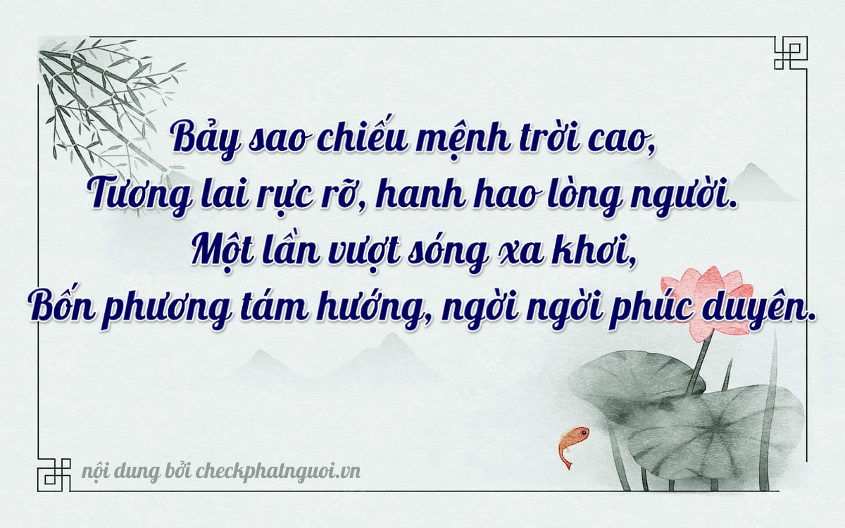 Bài thơ ý nghĩa cho <b>biển số 94AH-07154</b> tại website checkphatnguoi.vn