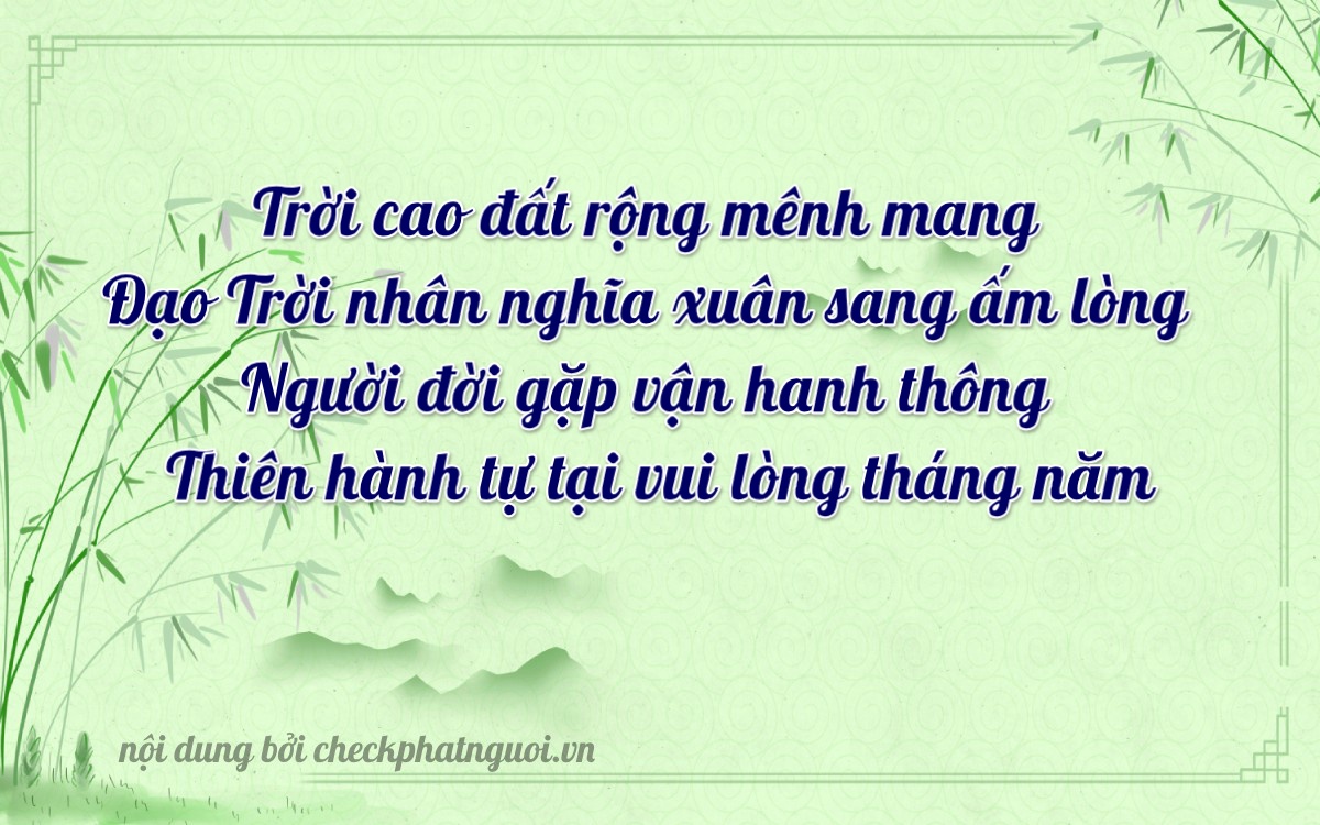 Bài thơ ý nghĩa cho <b>biển số 94B1-54149</b> tại website checkphatnguoi.vn