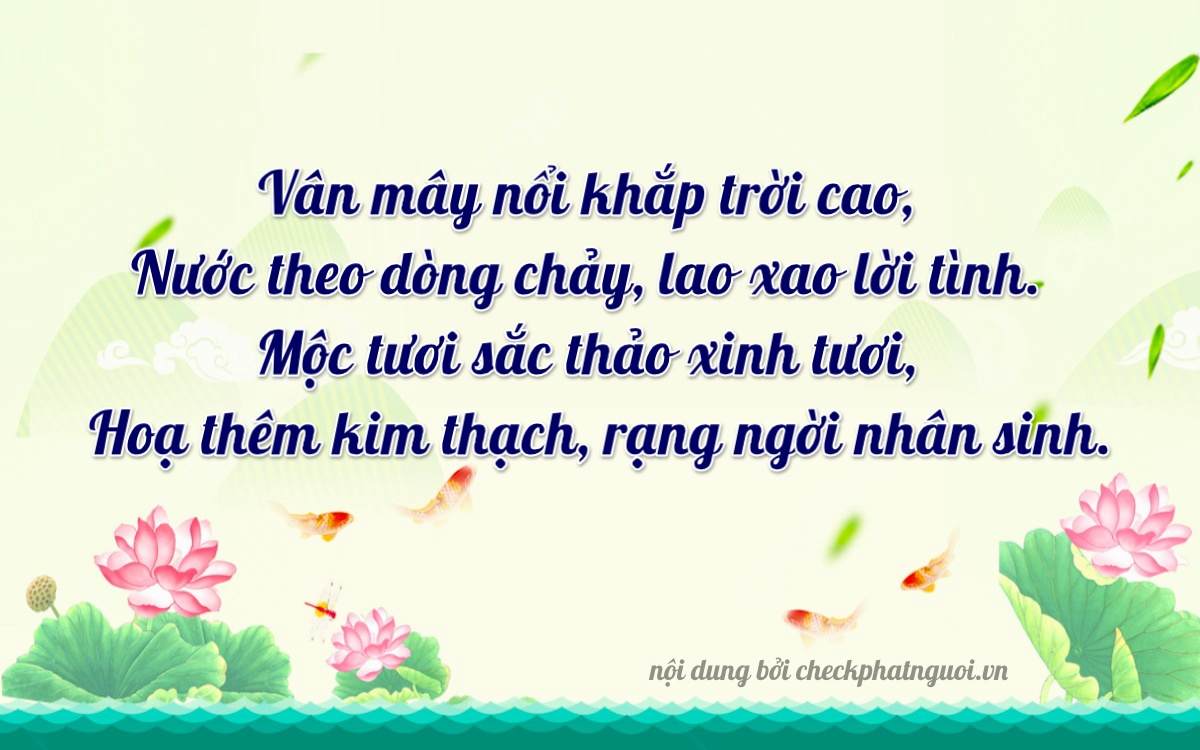 Bài thơ ý nghĩa cho <b>biển số 94C1-08544</b> tại website checkphatnguoi.vn