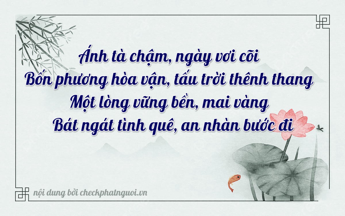 Bài thơ ý nghĩa cho <b>biển số 94C1-08884</b> tại website checkphatnguoi.vn