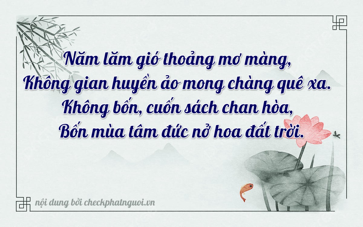 Bài thơ ý nghĩa cho <b>biển số 94D1-50504</b> tại website checkphatnguoi.vn