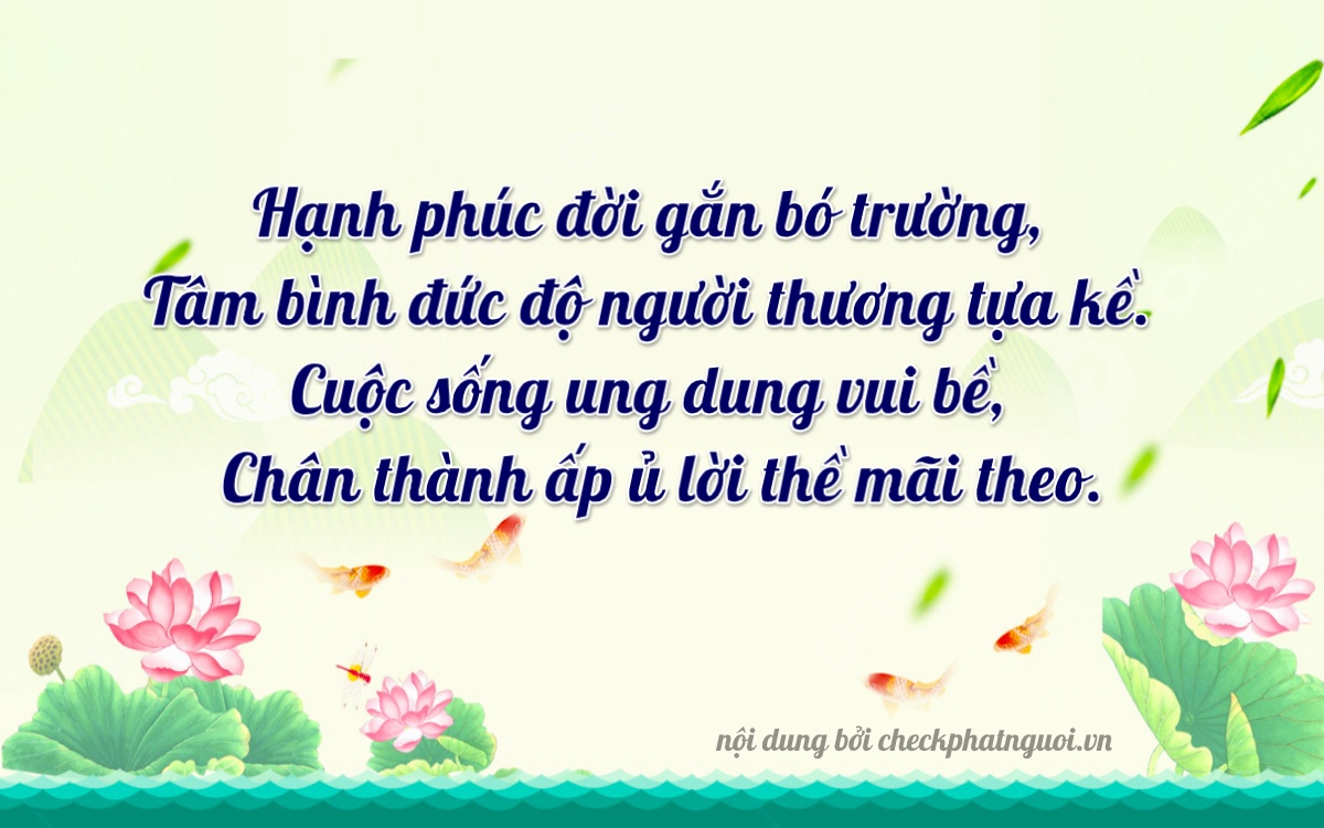 Bài thơ ý nghĩa cho <b>biển số 94D1-59057</b> tại website checkphatnguoi.vn