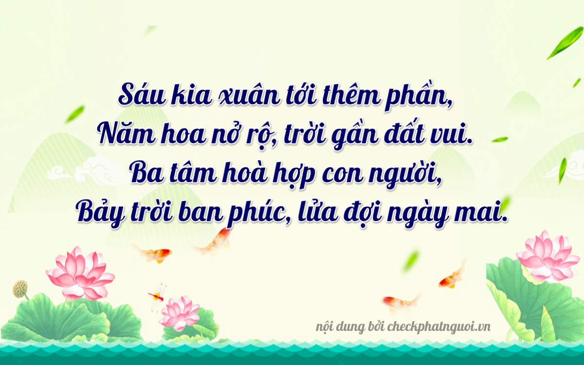 Bài thơ ý nghĩa cho <b>biển số 94D1-65737</b> tại website checkphatnguoi.vn
