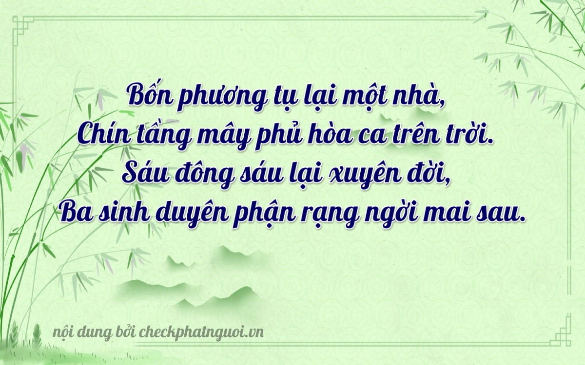 Bài thơ ý nghĩa cho <b>biển số 94E1-49663</b> tại website checkphatnguoi.vn