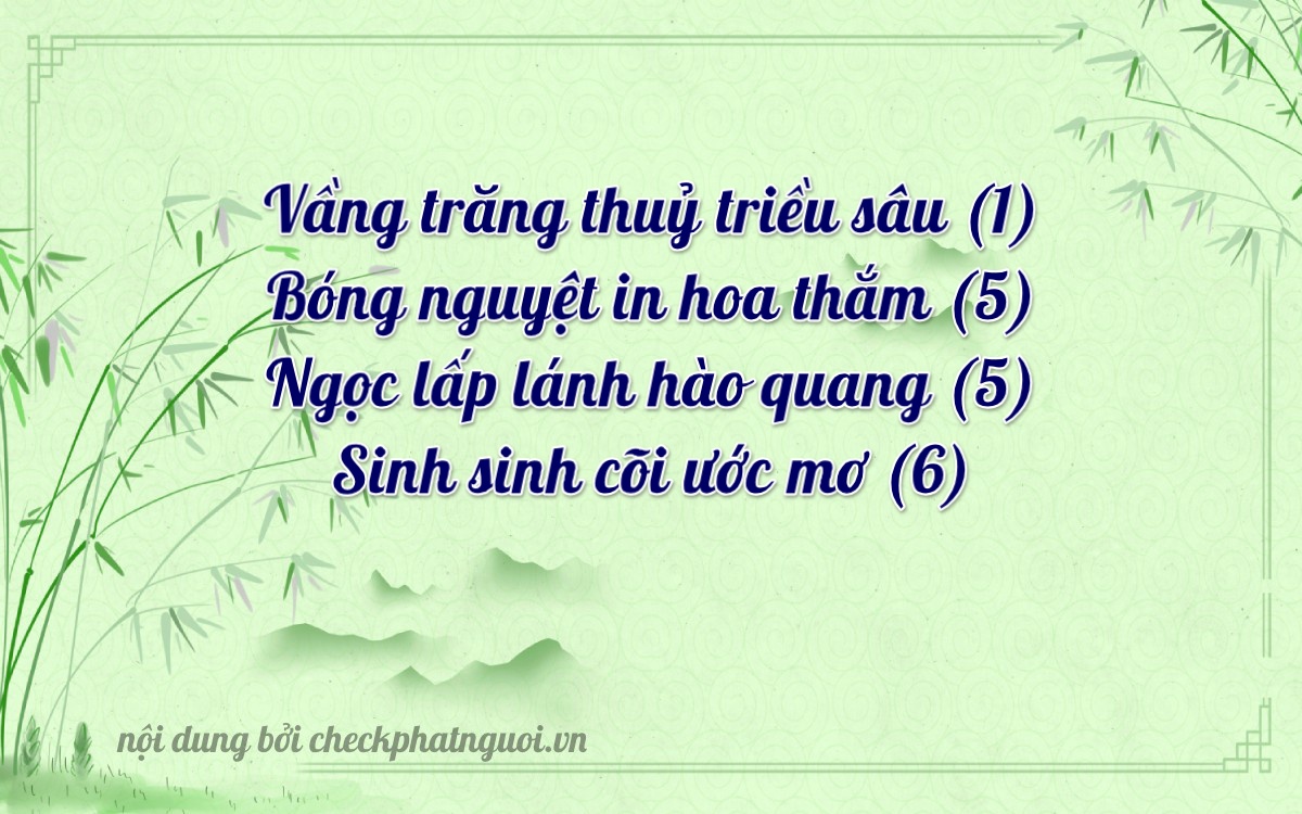 Bài thơ ý nghĩa cho <b>biển số 94F1-15566</b> tại website checkphatnguoi.vn