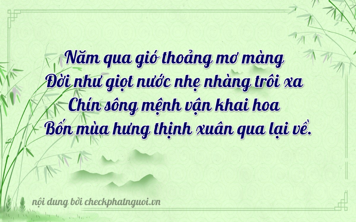 Bài thơ ý nghĩa cho <b>biển số 94F1-18594</b> tại website checkphatnguoi.vn