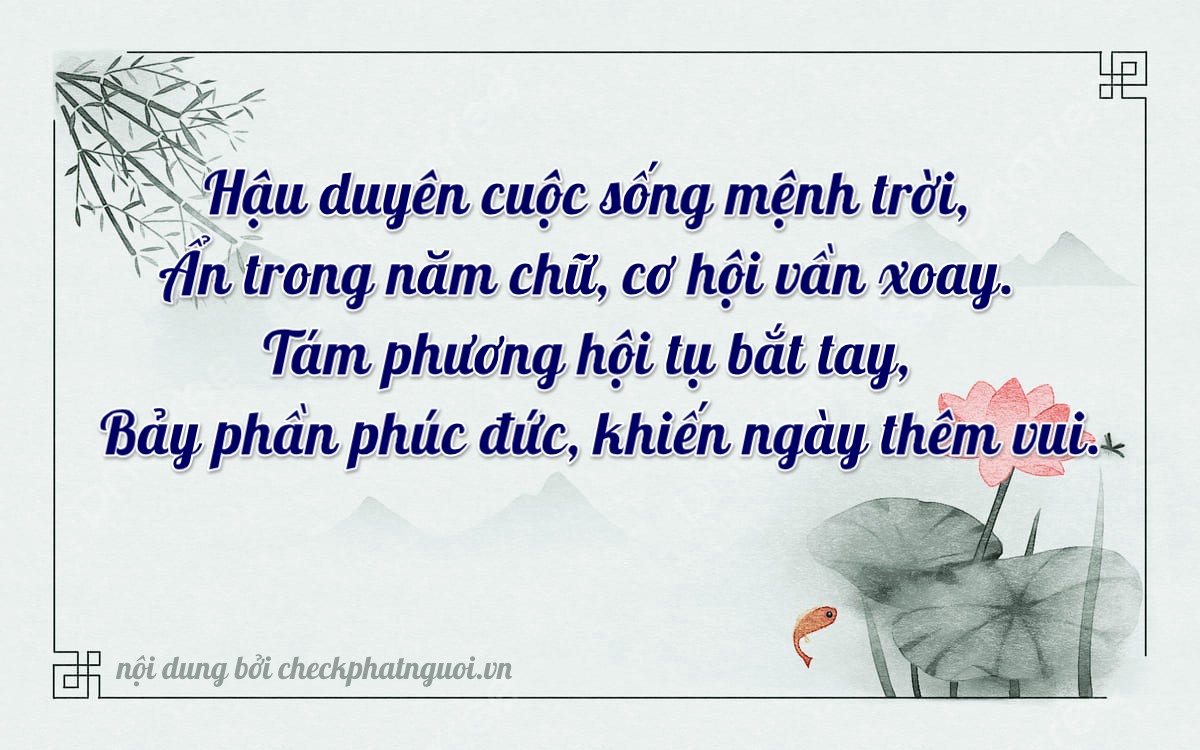 Bài thơ ý nghĩa cho <b>biển số 94F1-24870</b> tại website checkphatnguoi.vn