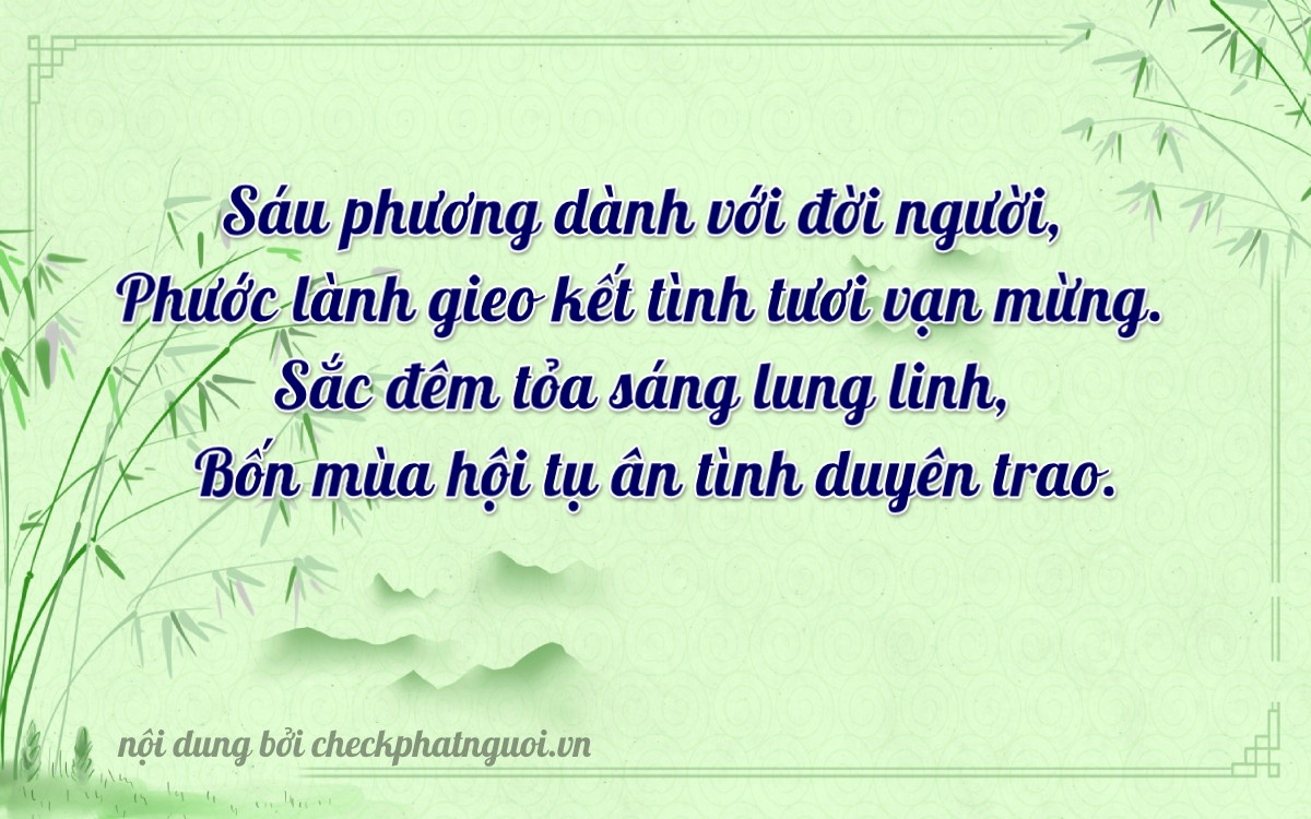 Bài thơ ý nghĩa cho <b>biển số 94F1-26064</b> tại website checkphatnguoi.vn