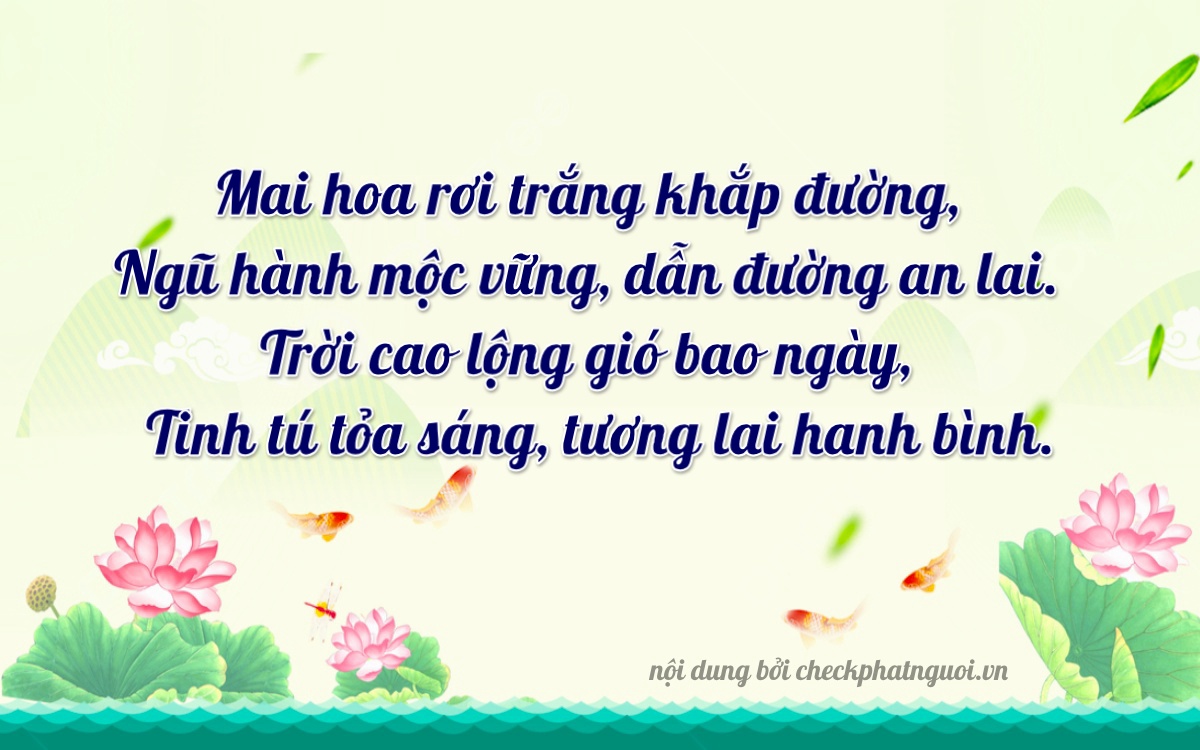 Bài thơ ý nghĩa cho <b>biển số 94H-01827</b> tại website checkphatnguoi.vn