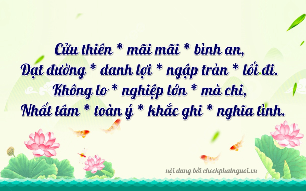 Bài thơ ý nghĩa cho <b>biển số 94K1-93014</b> tại website checkphatnguoi.vn