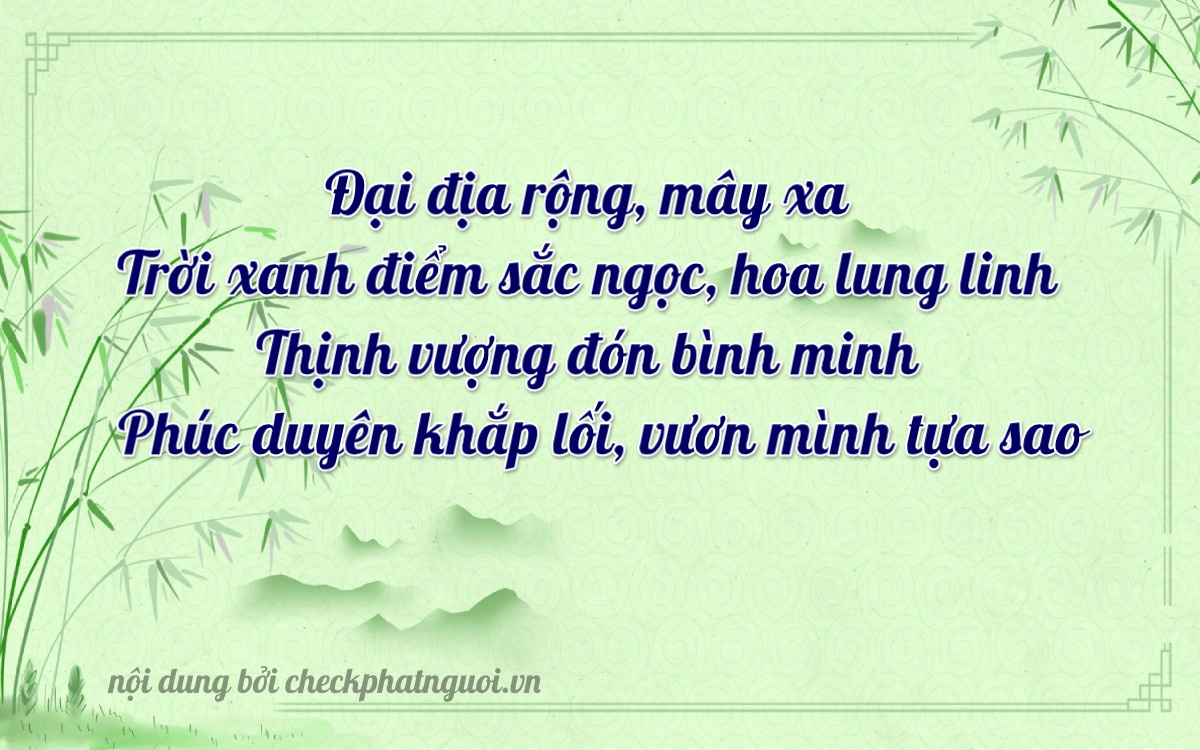 Bài thơ ý nghĩa cho <b>biển số 94K1-94044</b> tại website checkphatnguoi.vn
