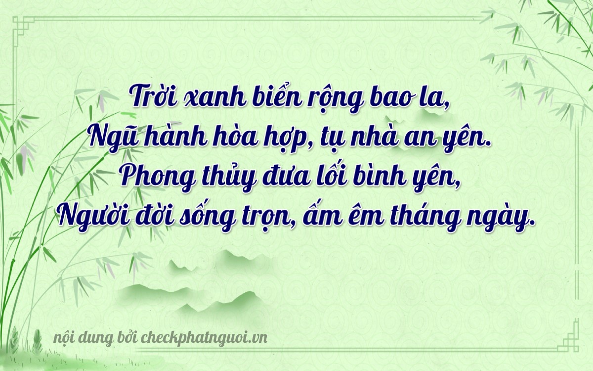 Bài thơ ý nghĩa cho <b>biển số 94K2-08956</b> tại website checkphatnguoi.vn