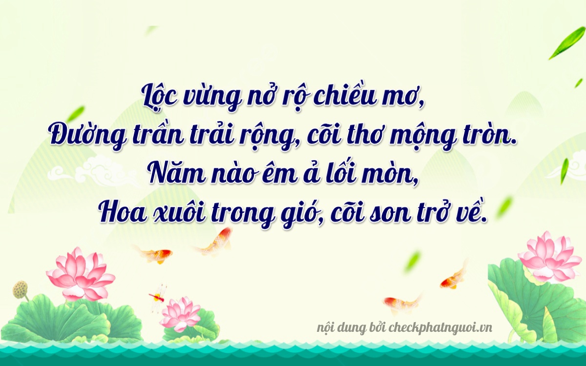 Bài thơ ý nghĩa cho <b>biển số 94K2-10035</b> tại website checkphatnguoi.vn