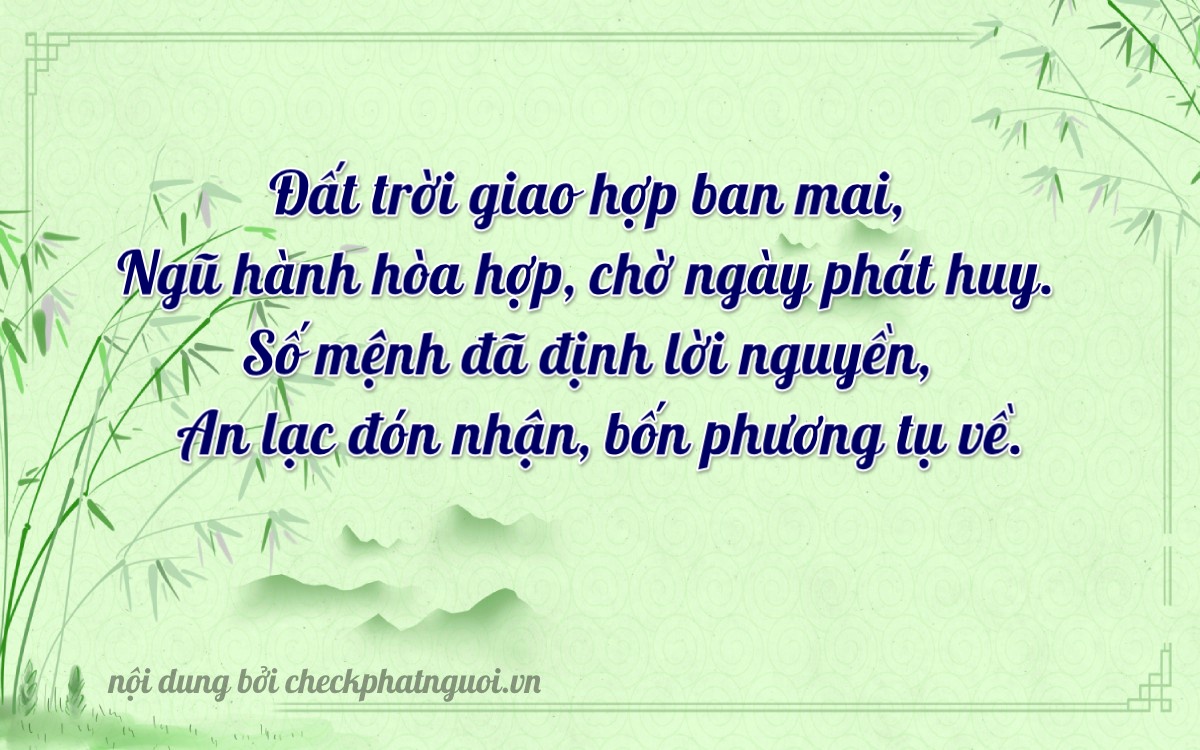 Bài thơ ý nghĩa cho <b>biển số 94K2-15549</b> tại website checkphatnguoi.vn