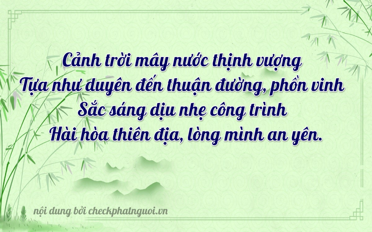 Bài thơ ý nghĩa cho <b>biển số 94M-14631</b> tại website checkphatnguoi.vn