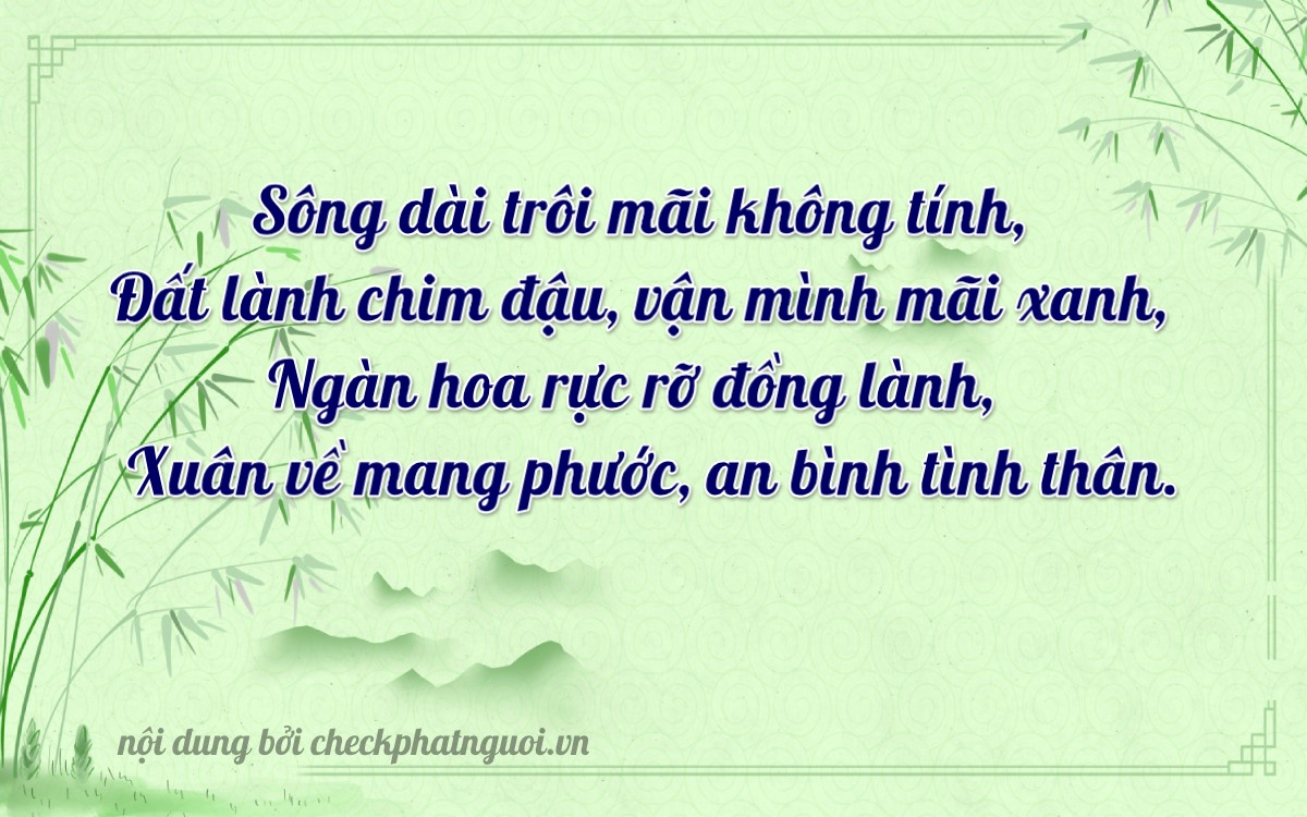 Bài thơ ý nghĩa cho <b>biển số 9559</b> tại website checkphatnguoi.vn