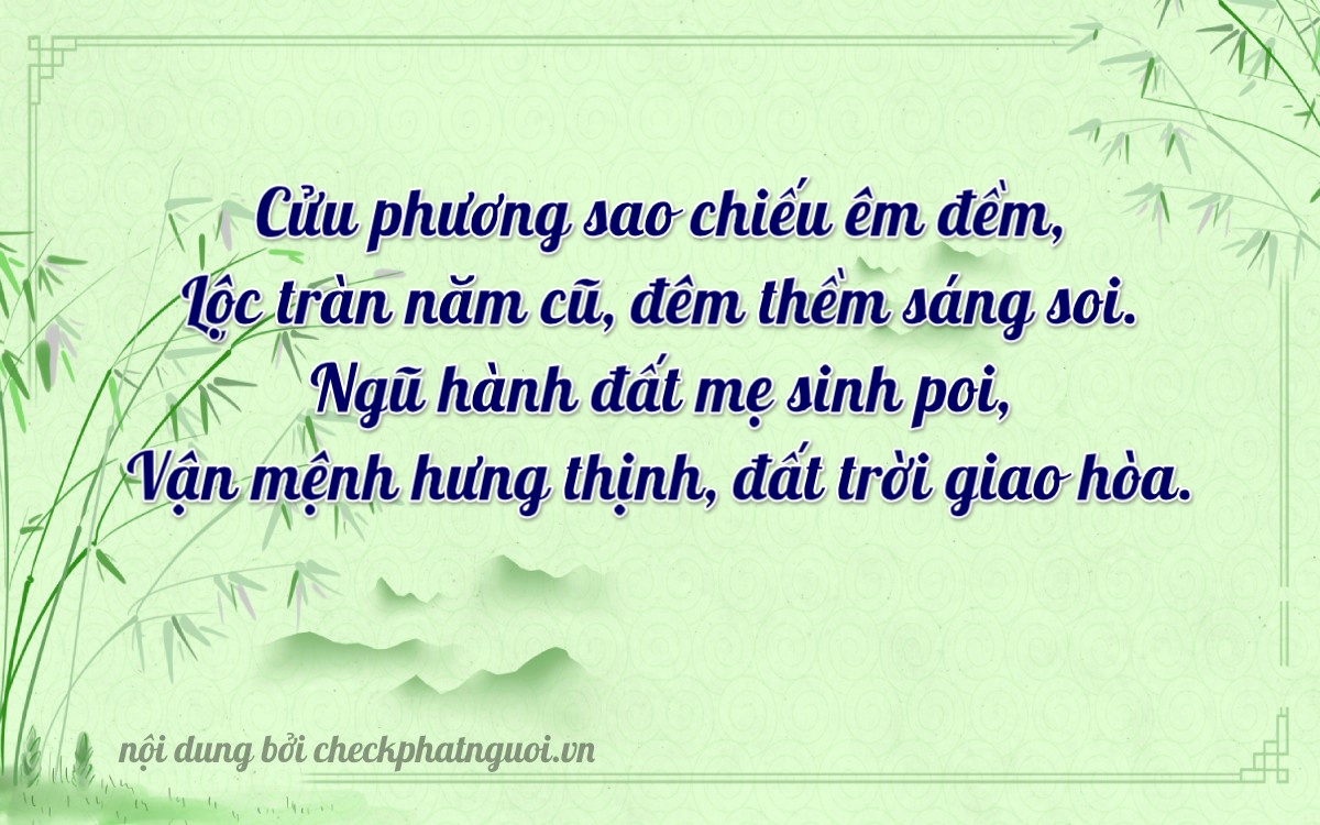 Bài thơ ý nghĩa cho <b>biển số 9567899</b> tại website checkphatnguoi.vn