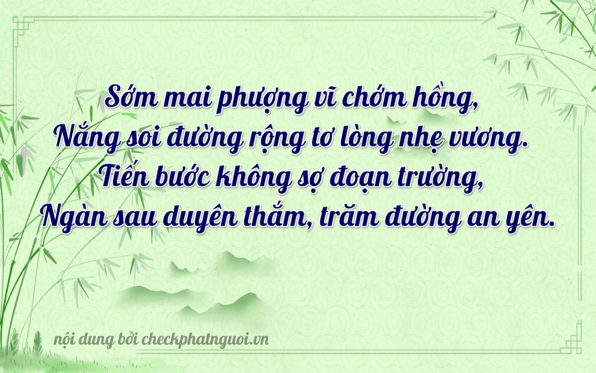 Bài thơ ý nghĩa cho <b>biển số 95A-04404</b> tại website checkphatnguoi.vn