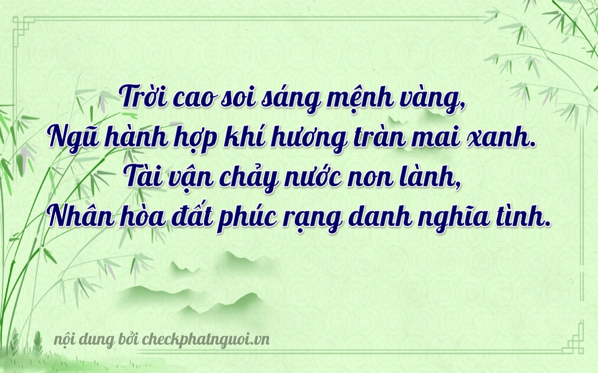 Bài thơ ý nghĩa cho <b>biển số 95A-07582</b> tại website checkphatnguoi.vn