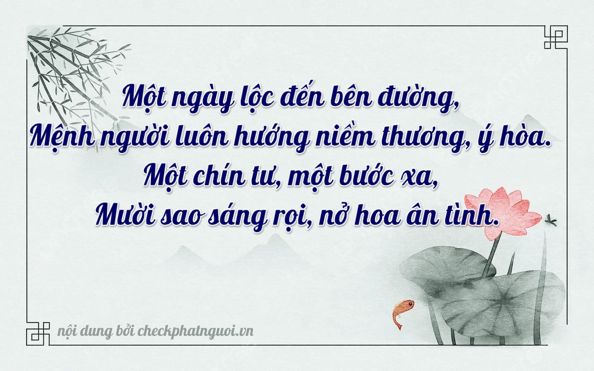 Bài thơ ý nghĩa cho <b>biển số 95A-11496</b> tại website checkphatnguoi.vn