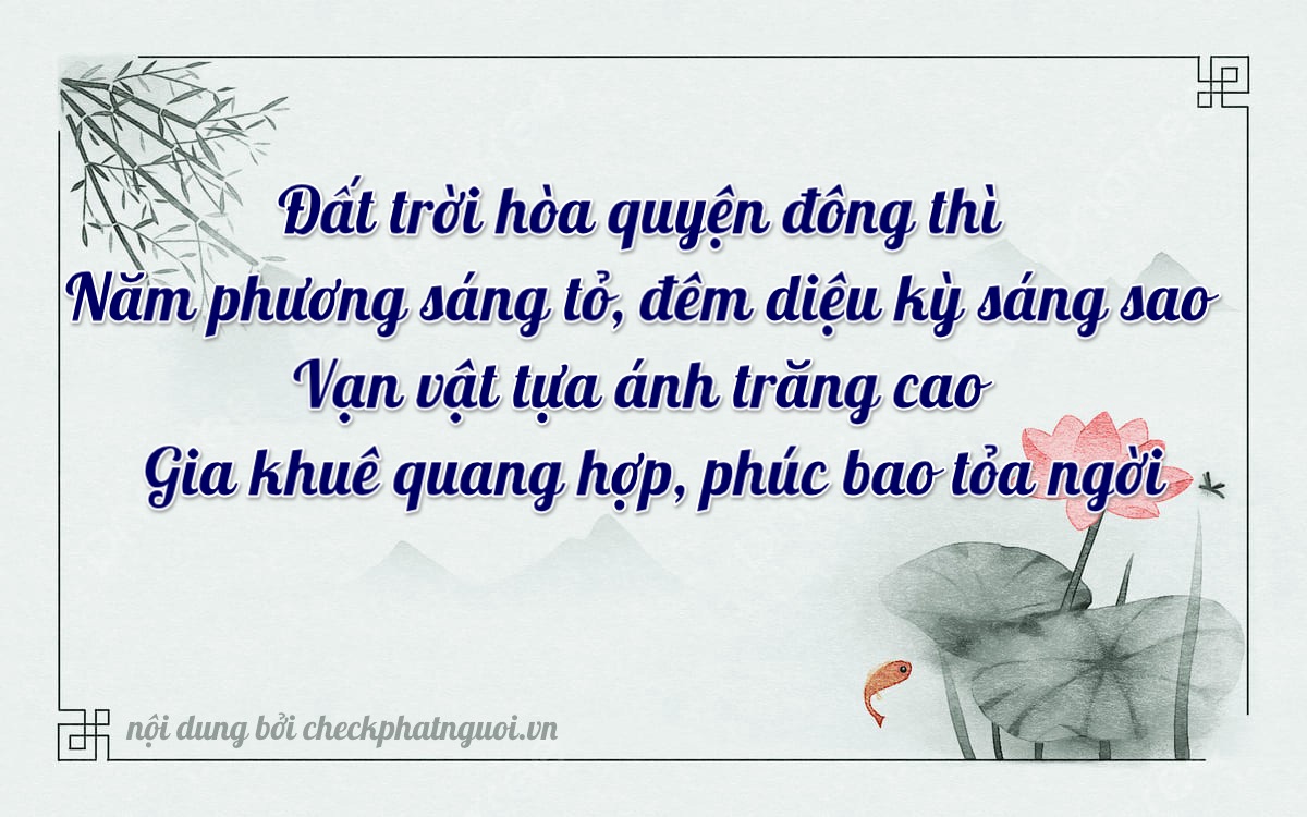 Bài thơ ý nghĩa cho <b>biển số 95A-46345</b> tại website checkphatnguoi.vn